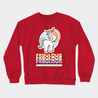 Fabulous unicorn Crewneck Sweatshirt